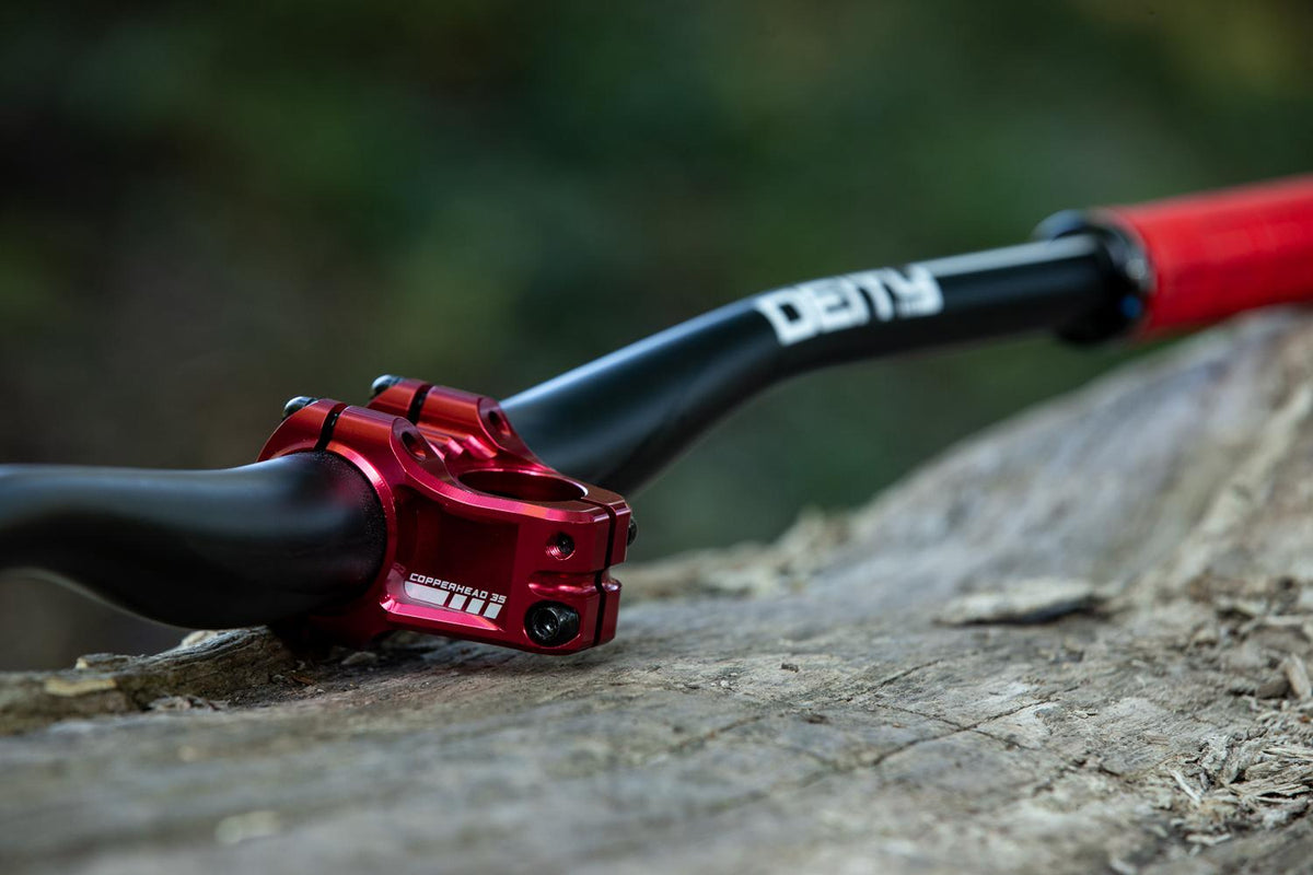 Tee DEITY Copperhead Red 31.8 clamp, 35mm de largo Harder Bike Store